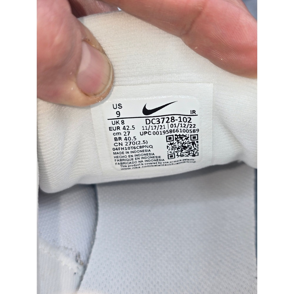 Nike Revolution 6 Next Nature White Running Shoes Mens Size‎ 9 DC3728-102 - Picture 5 of 7